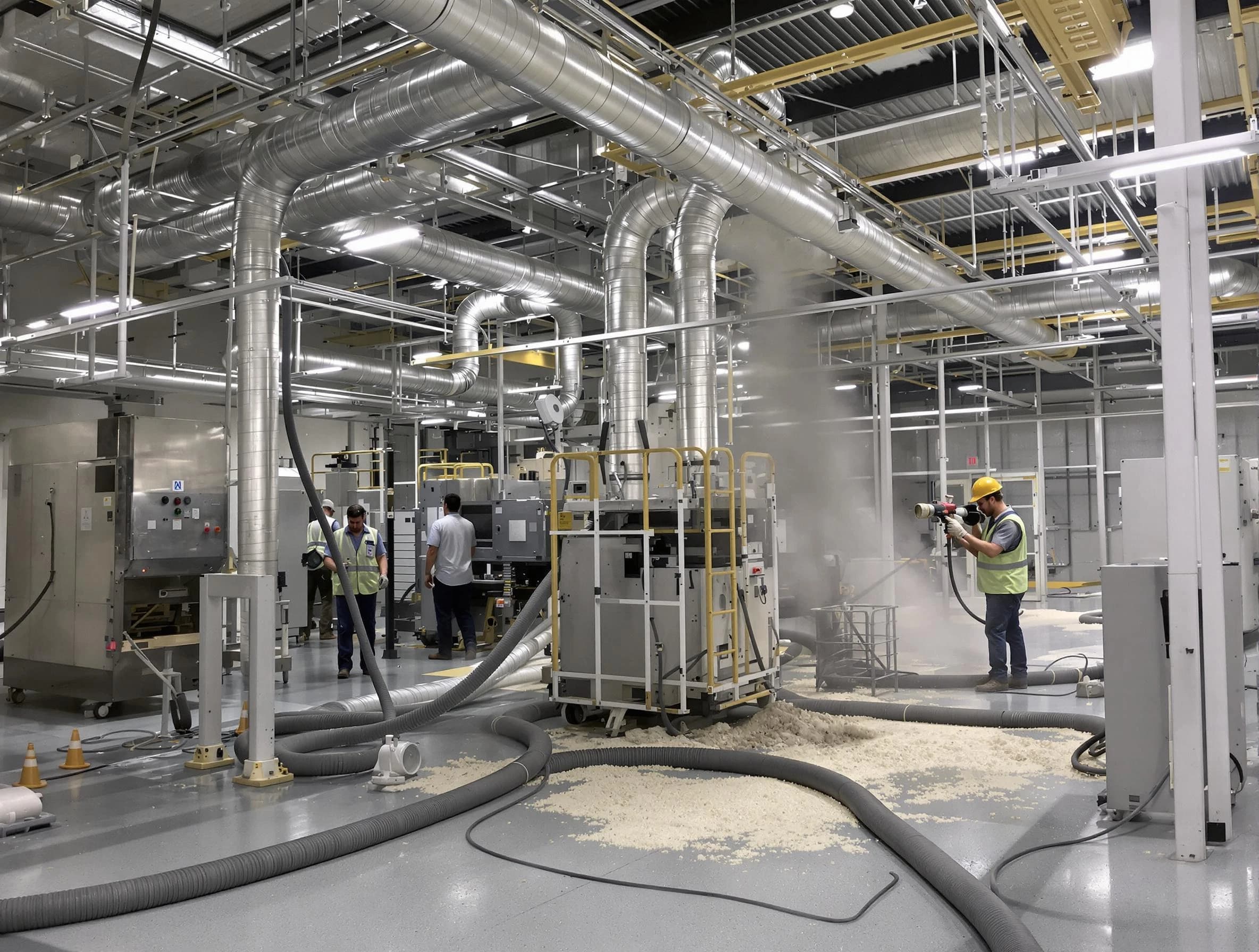 Heavy-duty industrial duct cleaning by Pawtucket Air Duct Cleaning in Pawtucket