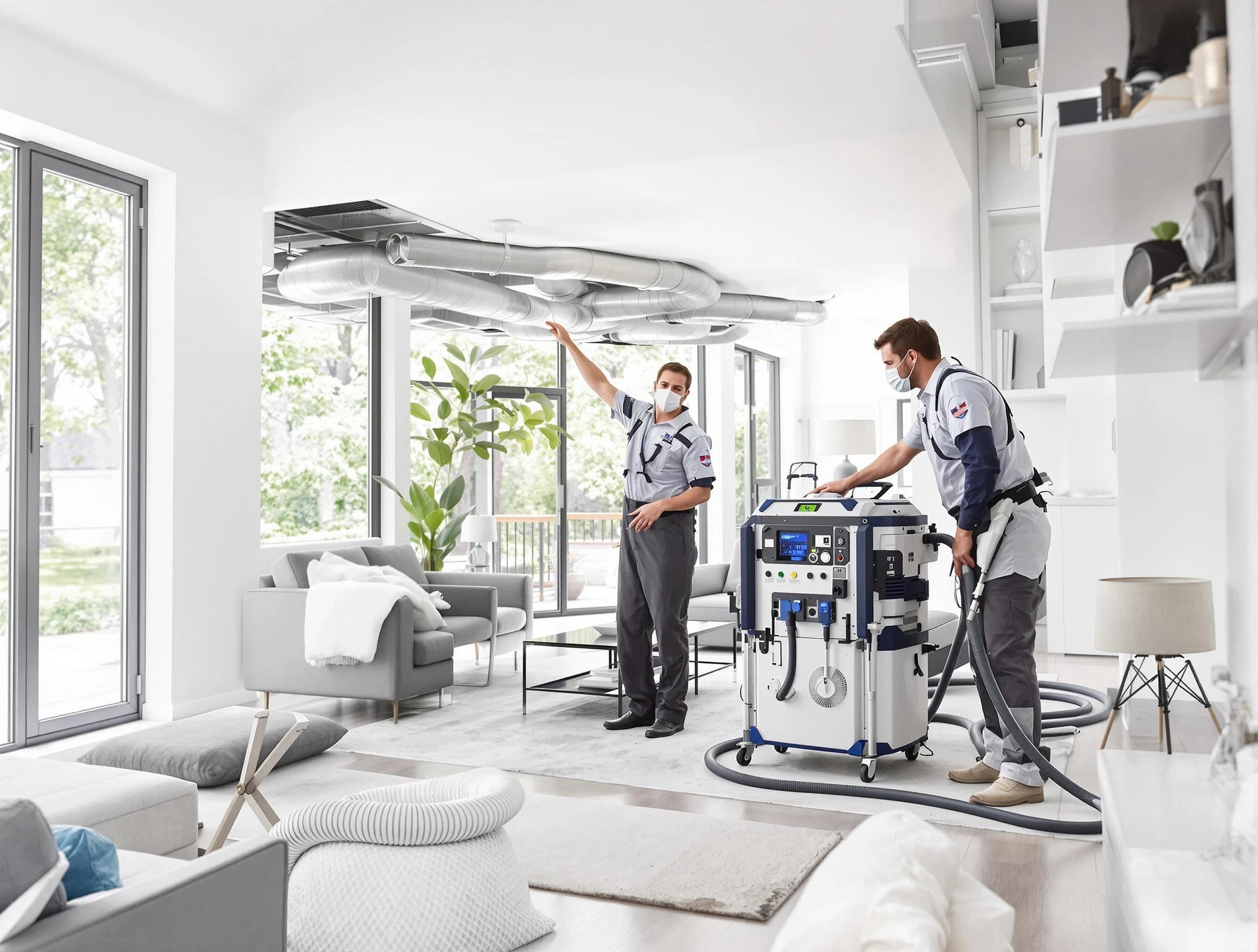 Pawtucket Air Duct Cleaning professional conducting pure air duct cleaning with state-of-the-art equipment in Pawtucket