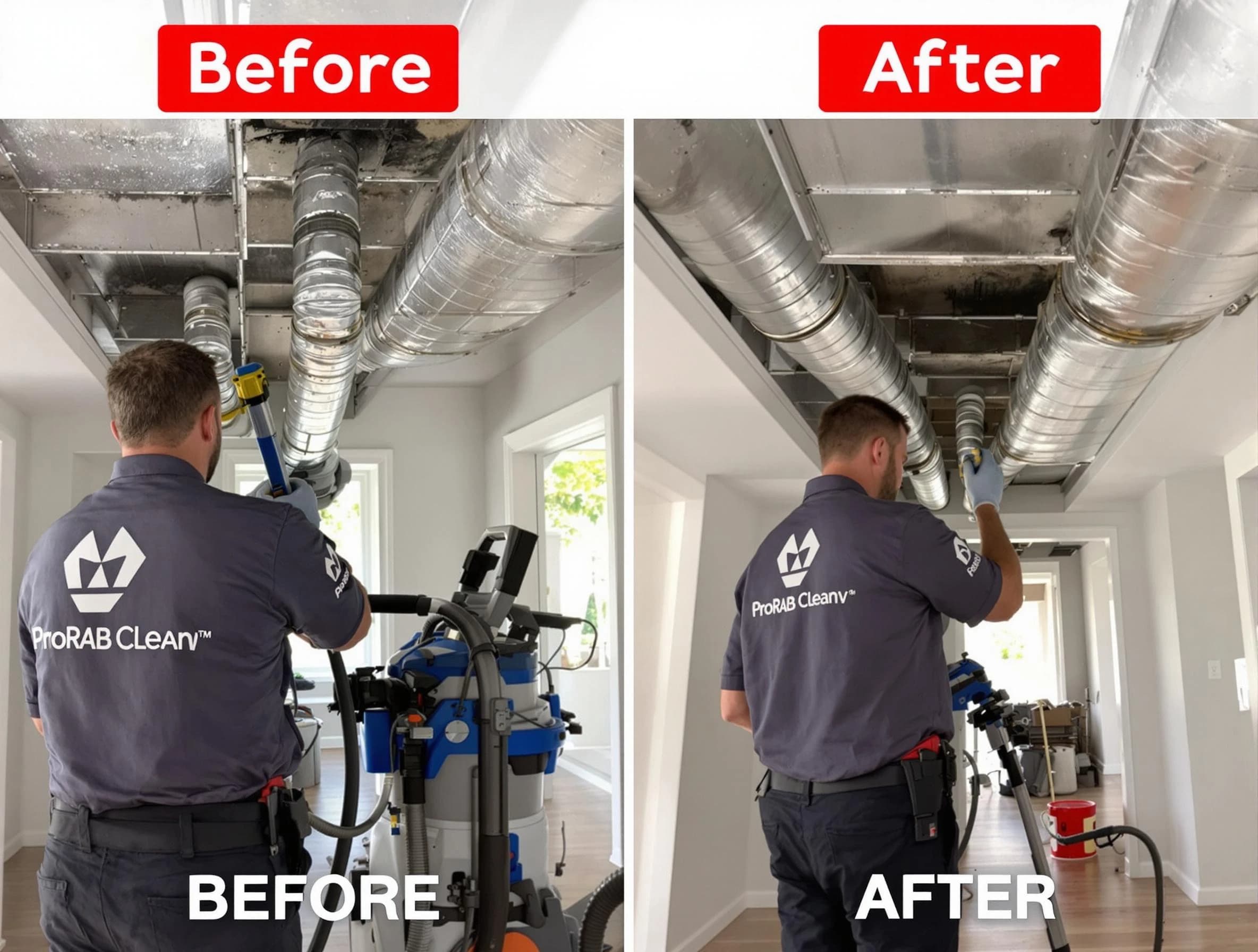 Pawtucket Air Duct Cleaning expert performing thorough residential duct cleaning in a Pawtucket home